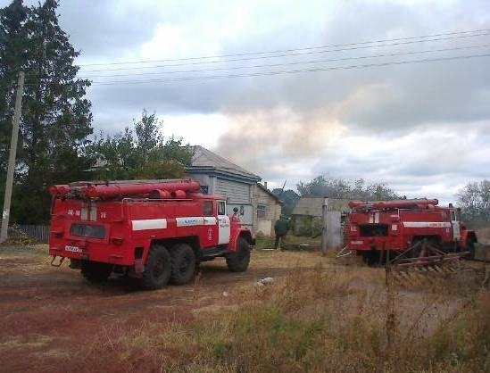 Пожар в Острогожском районе