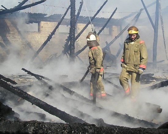 Пожар в Острогожском районе